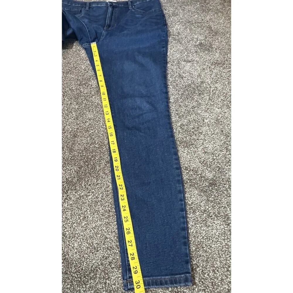 Everlane Women Jeans Size 32 High Rise Skinny Blue Stretch Zipper Pockets